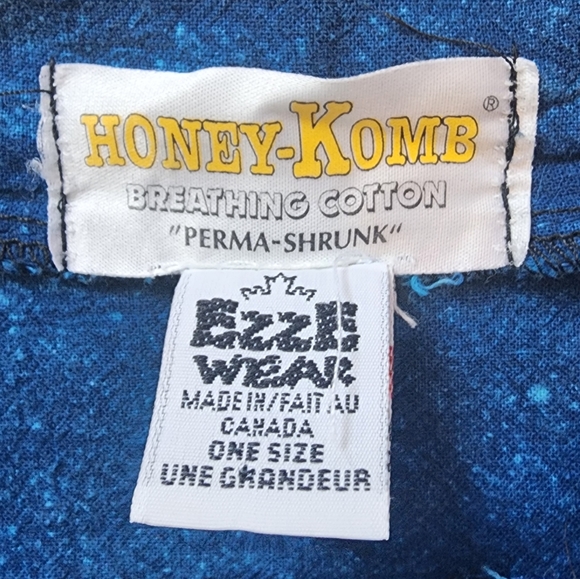 Honeykomb Stonewashed Denim 90s Rare Vintage Lightweight Jacket One Size… - Picture 3 of 5